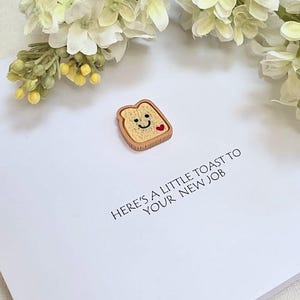 Carte de nouvel emploi Un petit toast à votre nouvel emploi Cadeau amusant Nouvel emploi Carte de départ Nouveau départ Collègue de travail Collègue Nouvel emploi Collègue