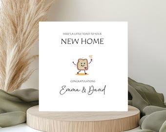 New Home- personalized card - 3D toast