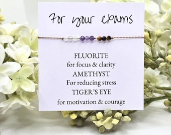 Exams Bracelet Dainty Crystal Bracelet Study Braceelt Student bracelet Support Gift University