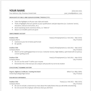 Basic Resume Example, Clean Template Microsoft Word, Minimalist Resume Template 2023, Made By Experienced Resume Writer