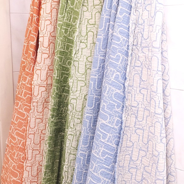 Sarong Fouta Strandtuch aus geprägter Baumwolle FOUT_UP