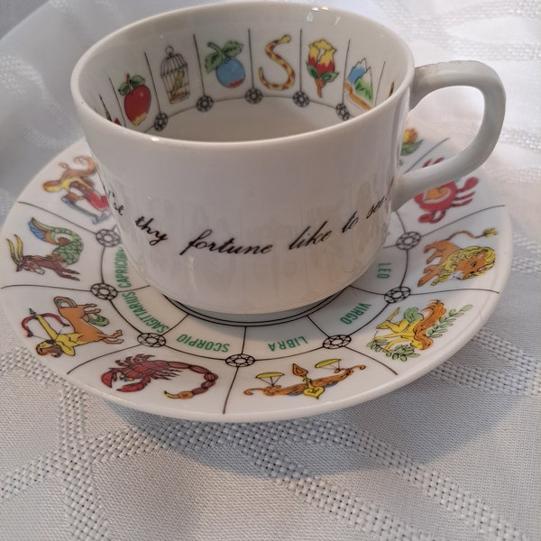 Vintage Jon Anton Fortune telling teacup tea cup