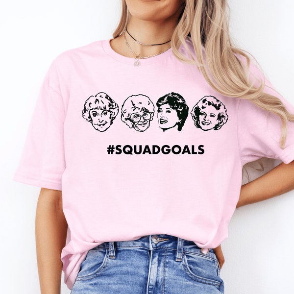 Best Friends, Girls Shirt, Funny Graphic Tee, Golden Girls Squad Goals , Baseball Ringer Tee, Matching Bffs Shirt, Golden Girls Fan Tee