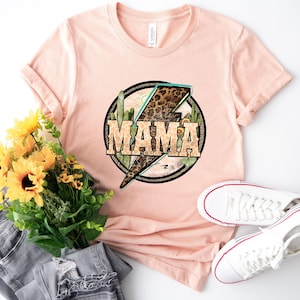 Cheetah Mama Shirt, Leopard Print Mama Tshirt,Gift For Mom, Cute Mom Gift For Mothers Day,Mothers Day Gift, Motherhood Shirt, Mom Life Shirt