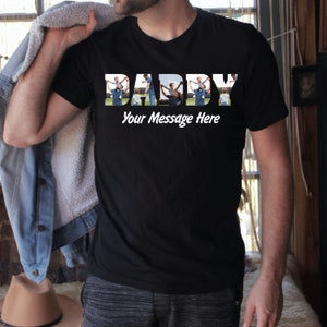 Custom Photo Dad Shirt, Personalized Father’s Day Shirt, Fathers Day TShirt, Custom Grandpa Gift, Father’s Day Gift, Custom Dada Shirt