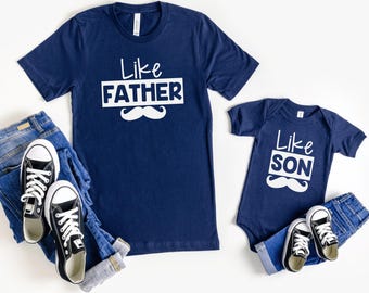 Like Father Like Son Shirt, Father Son Shirts, Dad and Baby Matching Shirts, Daddy and Me Matching Set, Fathers Day Gift for Dad