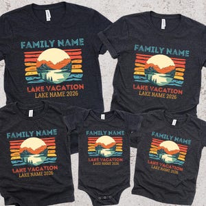 Custom Lake Shirt, Family Name Lake Trip Shirts, Camping Trip Shirt, Fishing T-shirt, Cabin Shirt, Family Camping Shirt, Custom Family Shirt