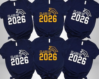 Personalized  Name Graduation 2026 Shirt, Class Of 26 Shirt, Graduation 2026 Gift, Custom Name Graduation Senior Gift, Graduation Party
