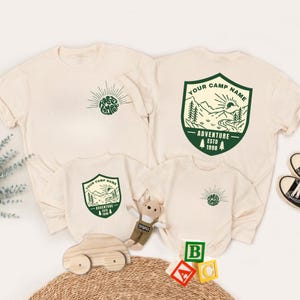 Custom Camp Troop Badge Graphic Shirt, Custom Camp T-Shirt, Personalized Summer Camping Tee, Custom Camp Troop Badge Shirt