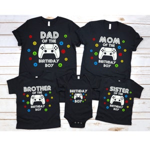 Gaming Birthday Boy, Gamer Birthday Shirt, Custom Matching Family Birthday Shirts, Gaming Birthday Shirts, Video Game Birthday Party Shirt