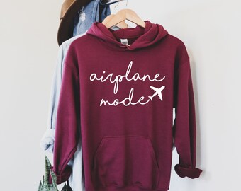 Airplane Mode Sweatshirt, Airplane Shirt, Travel Sweat,Gift for Traveler, Airplane Mode, Pilot Shirt,Travel Lover Gift, Airplane Mode Hoodie