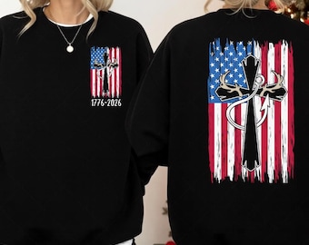 Retro Usa 250 Sweatsirt, USA 250th Anniversary Shirt, Usa Flag 4th Of July TShirt, Patriotic Gift