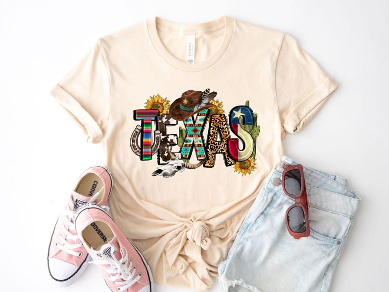 Texas Cactus Sunflowers Shirt, Texas State Shirt, Texas Lovers Shirt, Texas Home Shirt, Home State Tee, Texas Pride Tee, Texas Cowboy Tshirt image 2