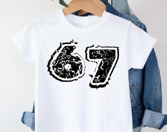 Kids 6 7 Meme Shirt, Gen Alpha Z 67 Boys TShirt, Six Seven Toddler Sweatshirt 6 7, Trend Tiktok Tee