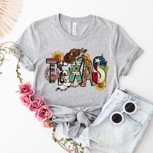 Texas Cactus Sunflowers Shirt, Texas State Shirt, Texas Lovers Shirt, Texas Home Shirt, Home State Tee, Texas Pride Tee, Texas Cowboy Tshirt image 1