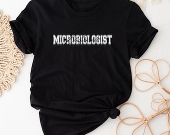 Microbiology Shirt, Personalized Microbiologist Tshirt, Custom Name Microbiology, Microbiology Teacher, Microbiology Student, Microbiologist