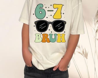 67 Kids Shirts, 6 7 Meme Sweatshirt, Viral Six Seven Birthday Shirt,  Funny Number Gen Z Sweater