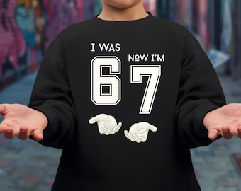 Seventh Birthday Kids Shirt Sweatshirt, 67 Hoodie, 7 Year Old Birthday Shirt, 6 7 Birthday TShirt