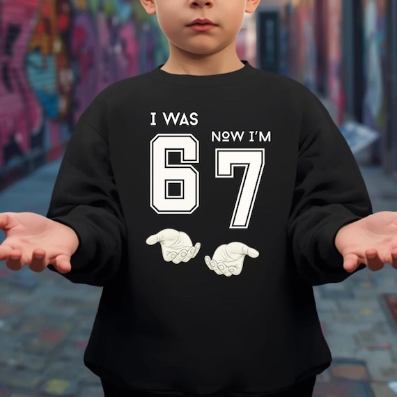 Seventh Birthday Kids Shirt Sweatshirt, 67 Hoodie, 7 Year Old Birthday Shirt, 6 7 Birthday TShirt