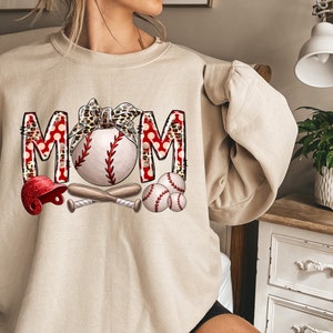 Baseball Mom Sweatshirt, Baseball Mom Hoodie, Sports Mom Shirt, Family Baseball Shirt, Mothers Day Gift, Game Day Hoodie, Baseball Mom Sweat