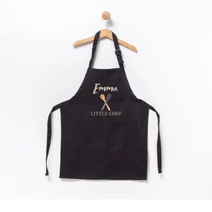 Custom Name Apron, Custom Name Little Chef Apron, Kids Kitchen Apron, Cooking Apron, Personalized Kids Apron