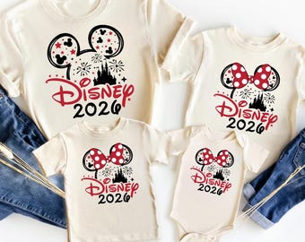 Custom Mickey Minnie Matching Shirt, Disney Trip 2026 Sweatshirt, Disney Vacation Tee