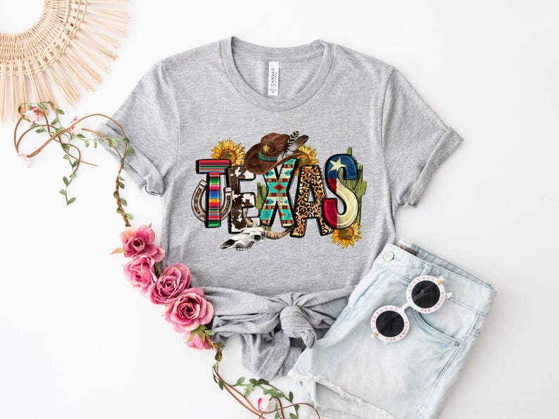 Texas Cactus Sunflowers Shirt, Texas State Shirt, Texas Lovers Shirt, Texas Home Shirt, Home State Tee, Texas Pride Tee, Texas Cowboy Tshirt image 2