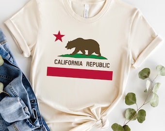 100%コットン カリフォルニア州旗 ヴィンテージスタイル