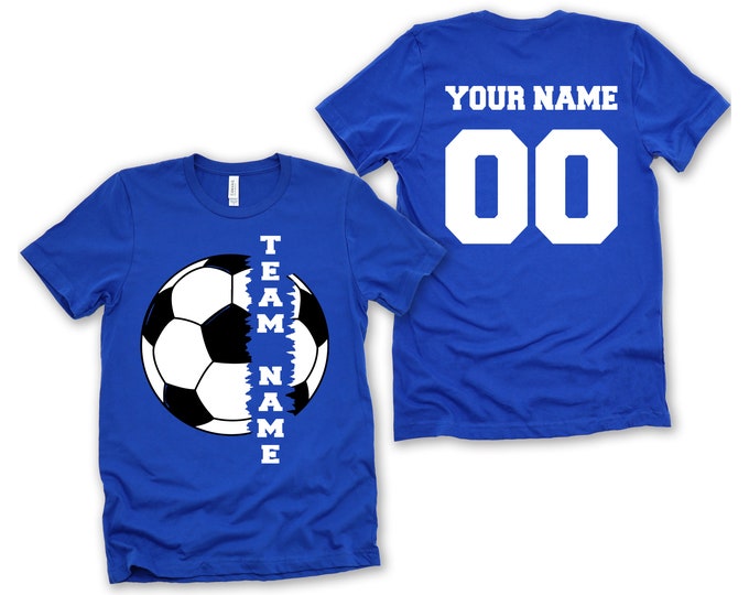 Custom Soccer Shirts, Personalized Soccer Gifts, Soccer Team Gifts, Matching Soccer Shirts, Soccer Team Shirt, Custom Soccer Player TShirt