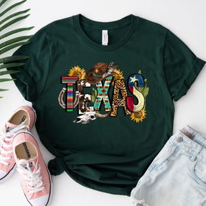 Texas Cactus Sunflowers Shirt, Texas State Shirt, Texas Lovers Shirt, Texas Home Shirt, Home State Tee, Texas Pride Tee, Texas Cowboy Tshirt image 4