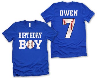 Baseball Birthday Shirt, Boy Birthday Shirt, Baseball Birthday Party Shirt, Personalized Birthday Boy Shirt, Sports Birthday Boy Shirt