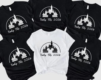 Disney Trip 2026 Shirt, Disney Family Vacation TShirt, Custom Disney 2026 Sweatshirt