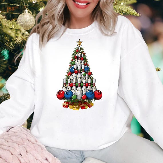 Bowling Christmas Sweatshirt, Bowling Lover Christmas Shirt, Christmas Bowler Gift