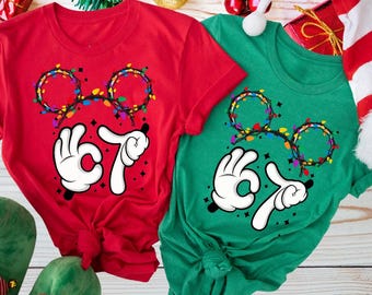Six Seven Christmas Shirt, Disney 67 Holiday Sweatshirt,Mickey 6 7 Teenager Xmas Tee