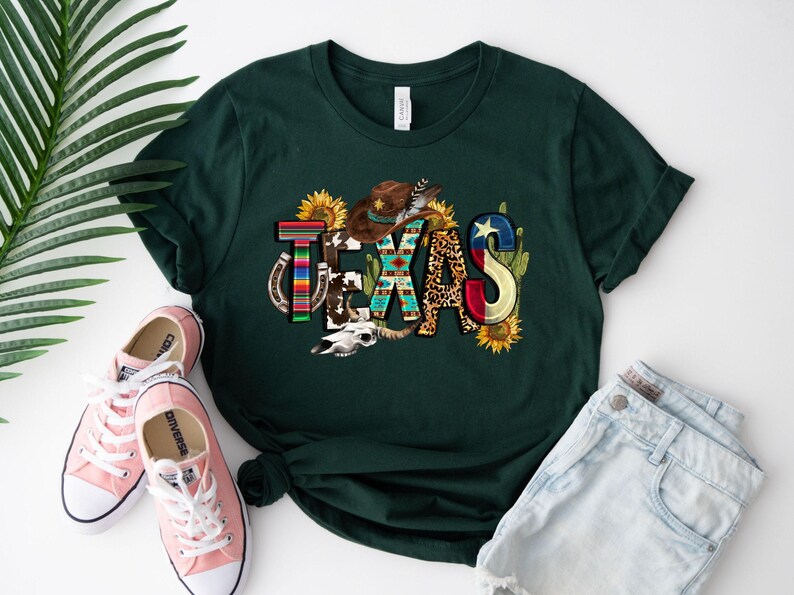 Texas Cactus Sunflowers Shirt, Texas State Shirt, Texas Lovers Shirt, Texas Home Shirt, Home State Tee, Texas Pride Tee, Texas Cowboy Tshirt image 4