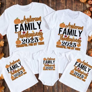 Personalized Family Matching Thanksgiving 2025 Sweatshirt, Personalized Thanksgiving Family Name Shirt 2025,Thanksgiving Family Matching Tee