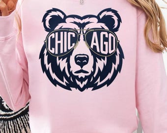 Chicago Football Sweatshirt, Chicago Bears Shirt, American Football Lover Shirts, Game Day TShirt, Football Team Gift