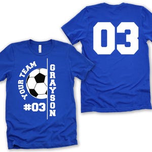 Customized Soccer Shirt, Your Name Soccer Shirt, Game Day Shirt, Personalized Soccer Team Shirt, Matching Soccer Shirt, Soccer Player Tshirt