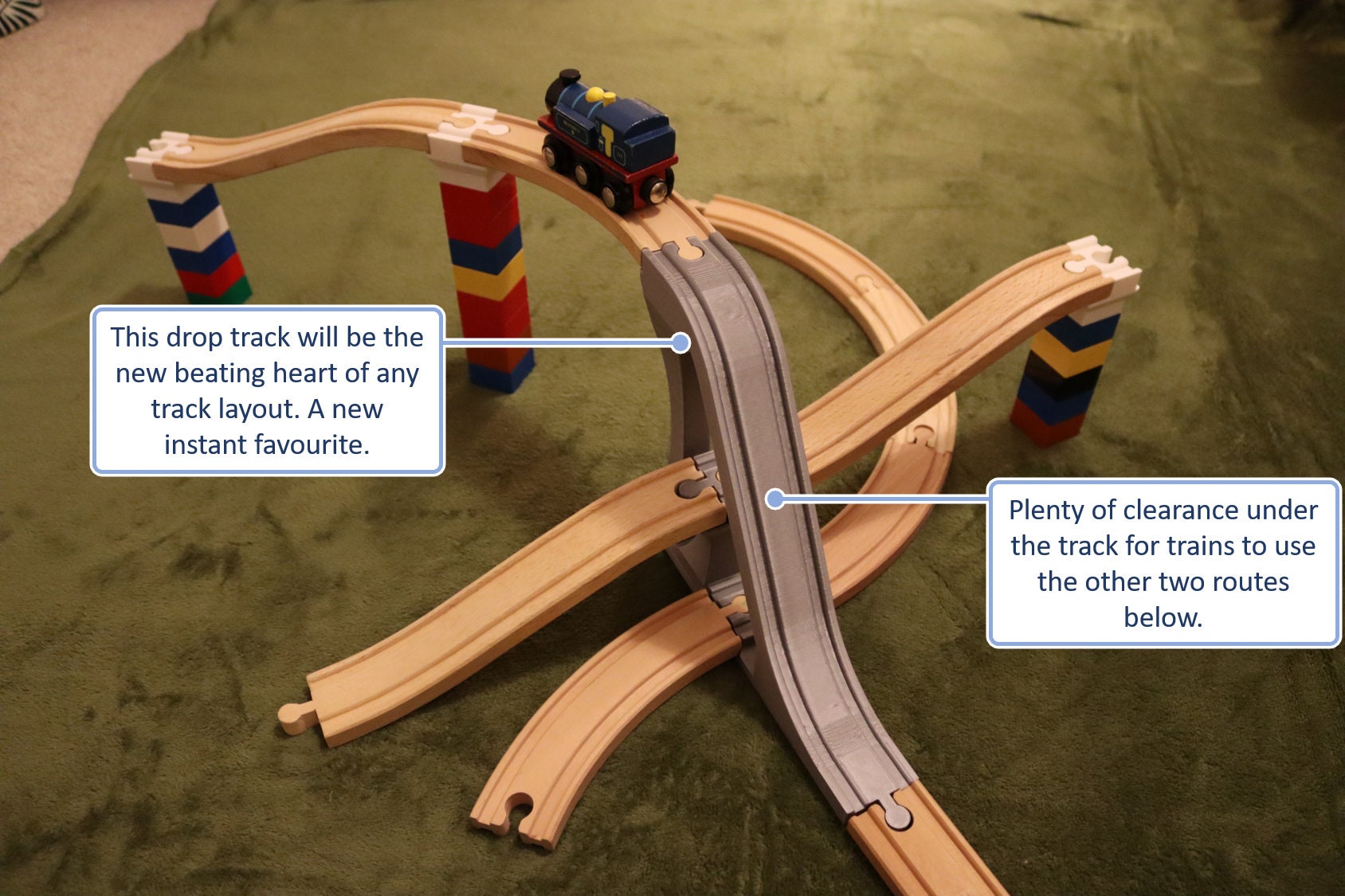Brio Drop Track (totally Unique Super Drop Track With Duplo Connectors ...