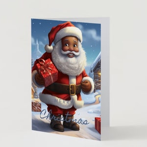 Cute Santa Holiday Card Pack