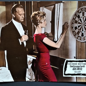 Brigitte Bardot poster photo ...And the woman always beckons 1956 Original rarity