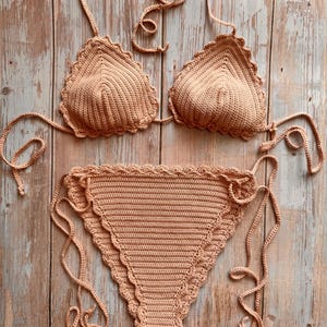 Handmade Crochet Bikini Set – XS Size (A Cup)