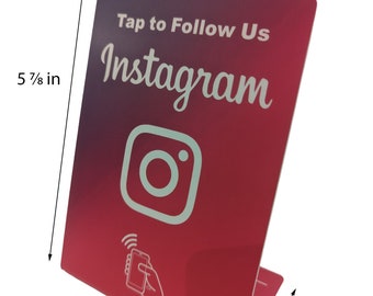 NFC Tap Instagram Stand Get more followers by a simple tap