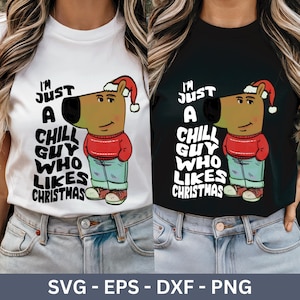 Camiseta de chico tranquilo Png, soy solo un chico tranquilo Camiseta Svg, Me gusta la camiseta navideña Png, Camiseta navideña png, regalo de Navidad, regalo para él