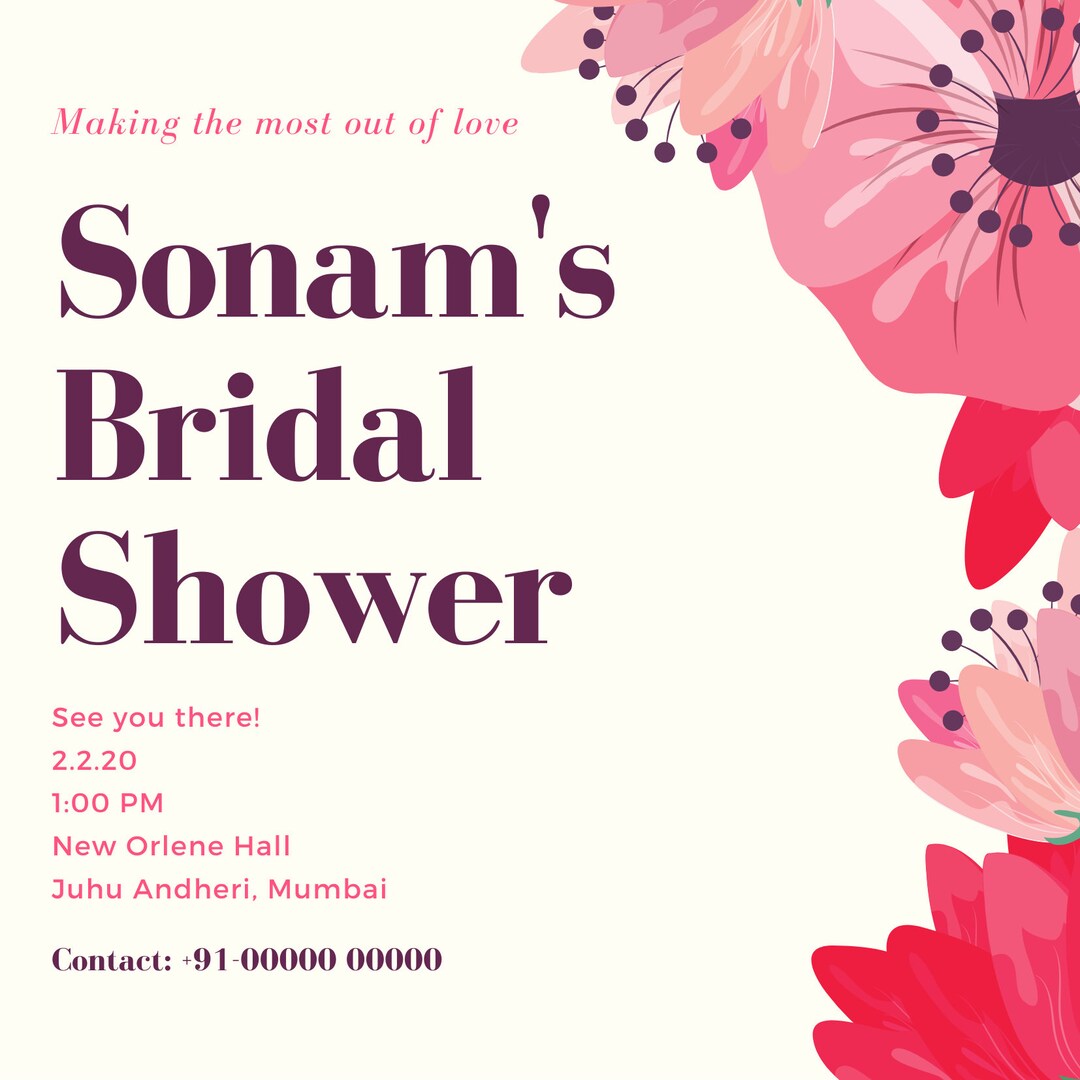 Bridal Shower Invitation Etsy