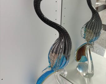 Salviati｜murano/ムラーノ｜ガラスオブジェクト｜青茶｜鳥｜ Amazon.co.jp: SUNCN ガラスの鳥の置物、ムラーノガラスの鳥の