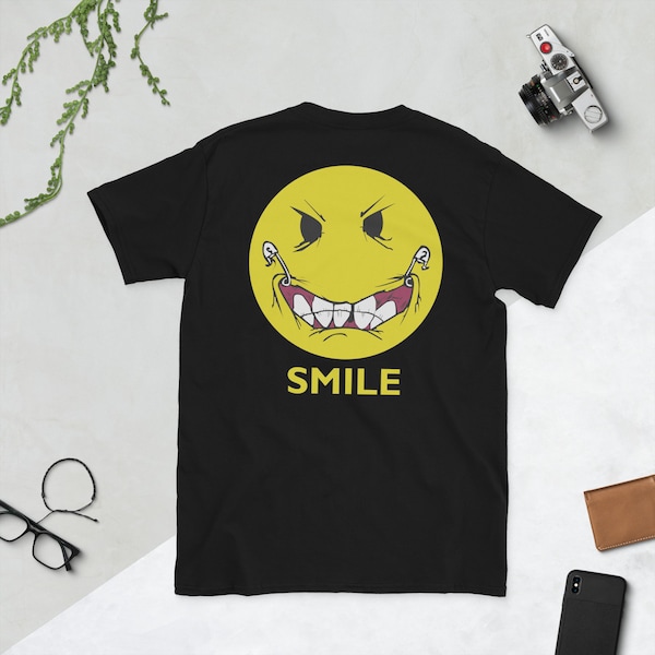 Lagwagon Smile Old School T-Shirt Kurzarm Unisex T-Shirt Pop Punk