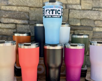 Custom RTIC 30oz Tumbler: Monogrammed Insulated Stainless Steel Cup
