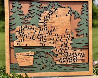 Personalized New York State Park Map