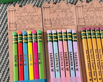 Personalized Ticonderoga Pencils: Back to School Gift Set